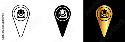 The Post Office Location Map icon symbolizes the convenience of locating post office branches or drop-off points on a map. 