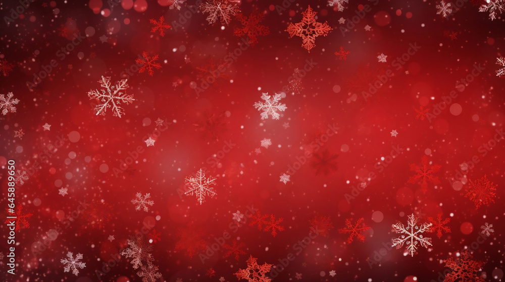 Red christmas background for seasonal banner ,xmas snowflakes texture in a red background Red christmas background for seasonal banner ,xmas snowflakes texture in a red background