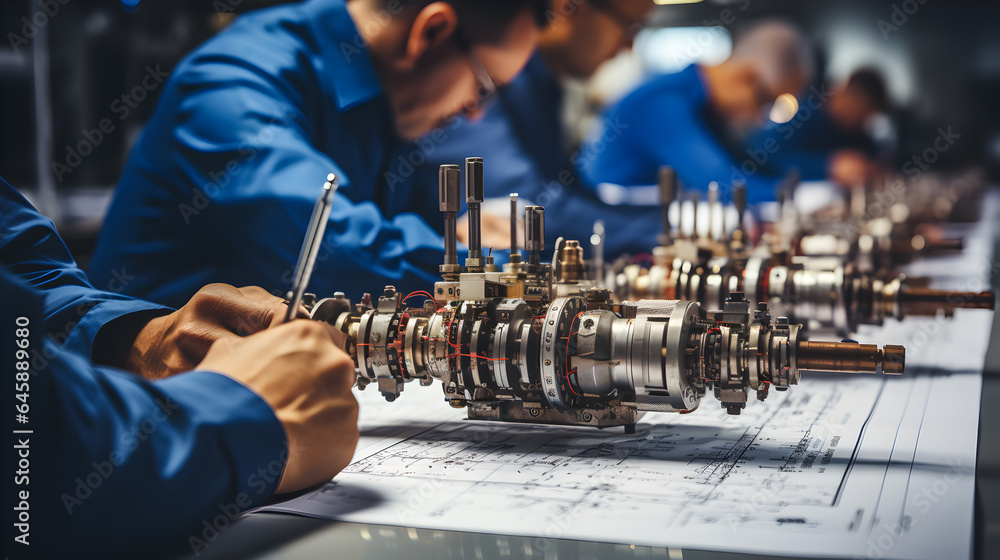 A hyperrealistic close up of the hands of engineer writing in a blueprint, minimalistic setting shot in daylight with and afternoon glow A hyperrealistic close up of the hands of engineer writing in a blueprint, minimalistic setting shot in daylight with and afternoon glow