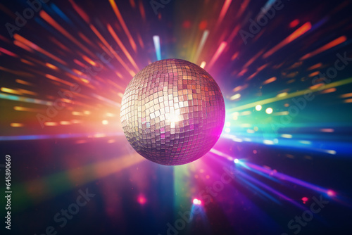 disco lights disco ball colorful background