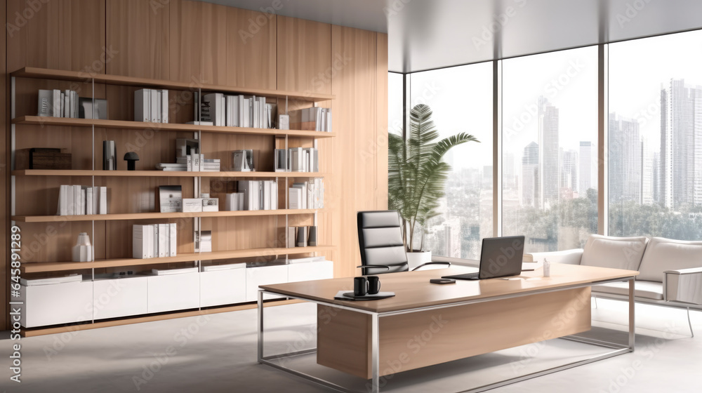 Executive office room at modern office.