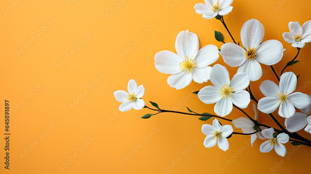 Fototapeta premium flower with blank space for text mockup valentines womens mothers day 