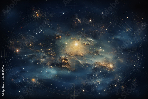 a star map for a fantasy universe, astrology