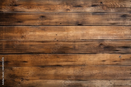 Brown wood plank texture background. Generative AI image