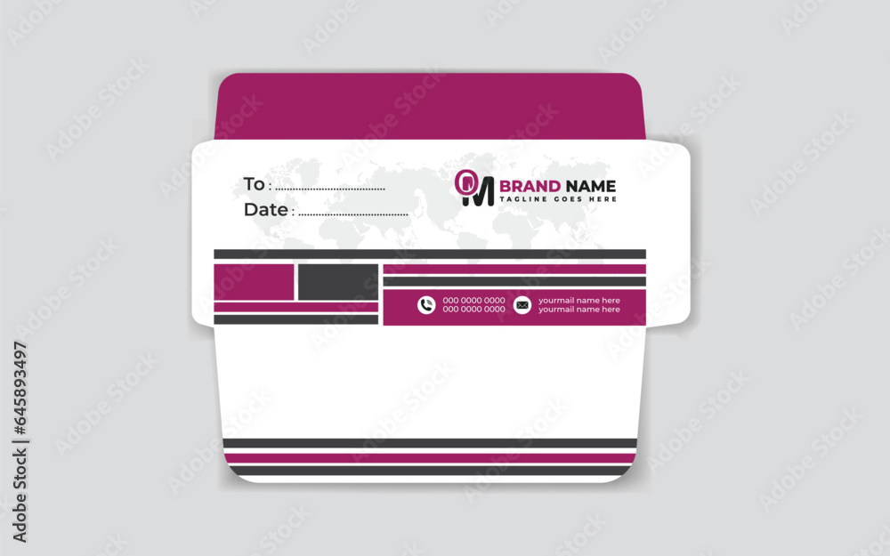Creative business minimalist layout envelope design template Creative business minimalist layout envelope design template