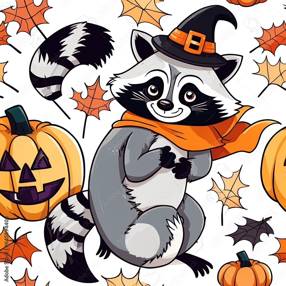 Halloween Raccon for tshirt and poster design Halloween Raccon for tshirt and poster design