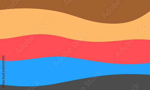 pastel colorful wave background design. eps 10 vector format.