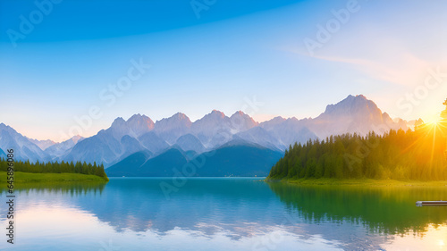 lake and mountains © Badi
