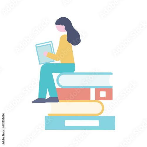 読書をする女性