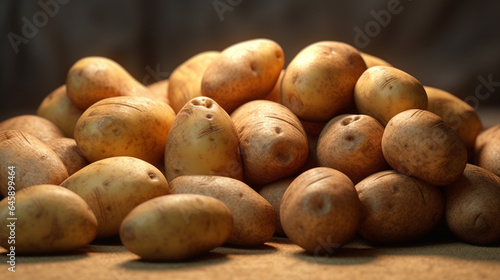 close up of a pile of potatoes UHD wallpaper Stock Photographic Image