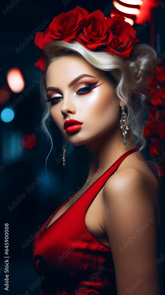 Fashion Portrait. Beautiful Woman Fashion Portrait. Beautiful Woman