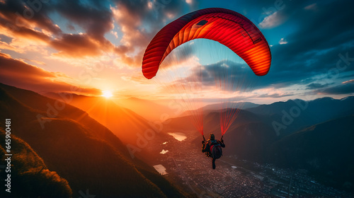 Paragliding in the Mountains