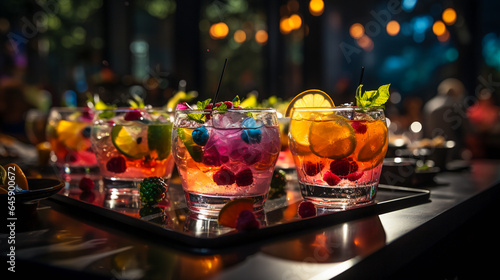 Vibrant Cocktail Party © EwaStudio