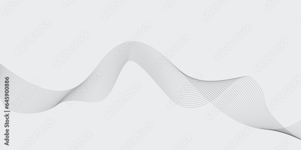 Abstract waves background. Vector illustration of wavy lines. Wave element for your design.