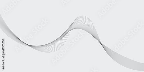 Abstract waves background. Vector illustration of wavy lines. Wave element for your design. © VectorStockStuff