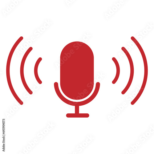 マイクアイコン 赤