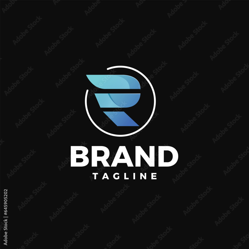 Bold and strong modern R lettermark logo design for logistics, investment, tech and banking industry. Bold and strong modern R lettermark logo design for logistics, investment, tech and banking industry.