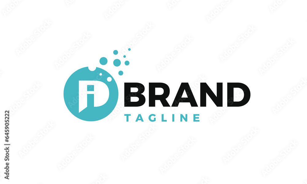 Modern and flat Pixel P logo design for tech based business and industry.