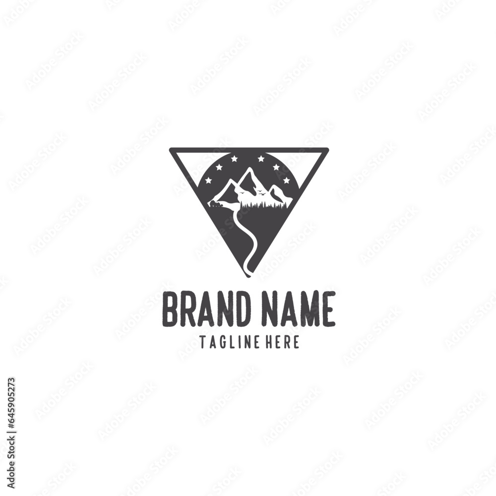 Modern and beautiful triangle based logo design for village. resort, property management. Modern and beautiful triangle based logo design for village. resort, property management.