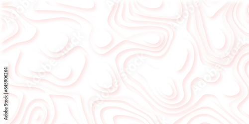 white Topographic map. Abstract lines background paper texture Imitation of a geographical map pink shades .Topographic contour lines vector map seamless pattern vector illustration.