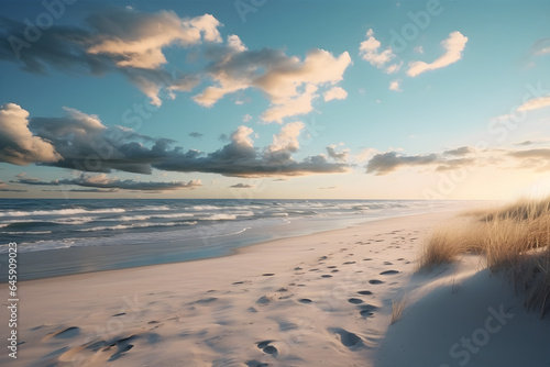 sunset on the beach