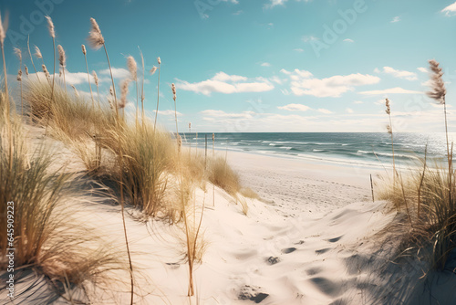 Fototapeta Naklejka Na Ścianę i Meble -  sand dunes on the beach