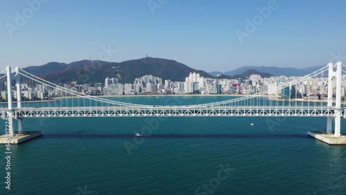 Drone Shooting bridge in Busan