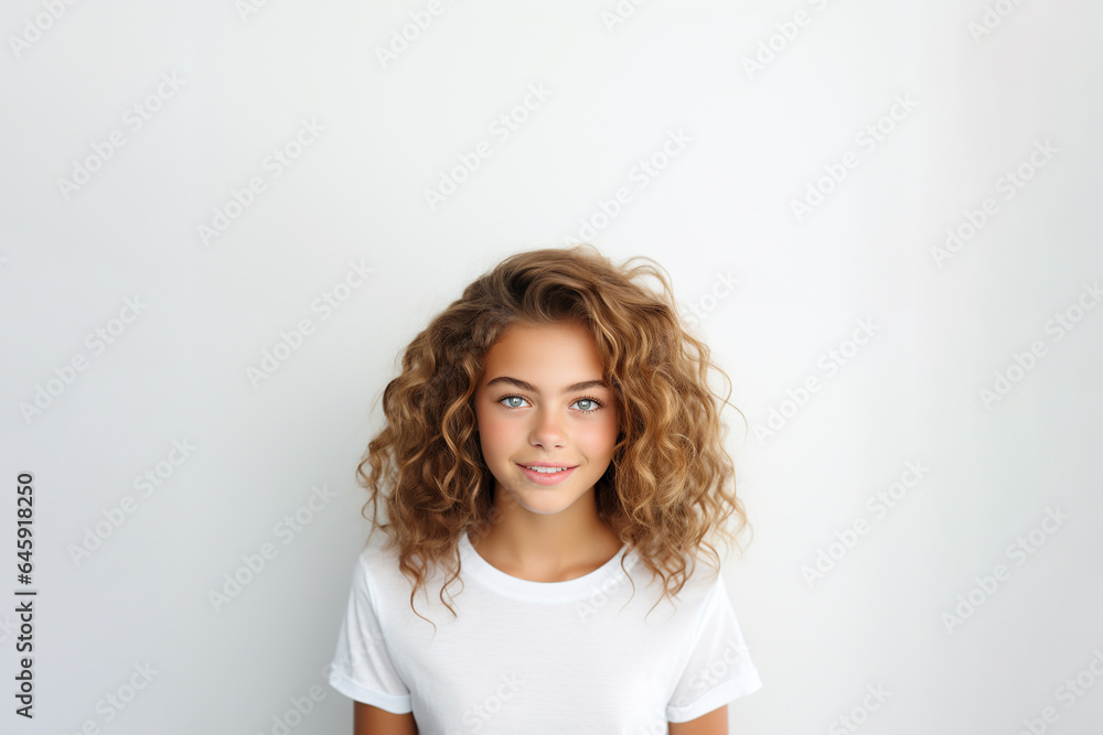 Portrait of a smiling young woman wearing a t-shirt with standing and looking at the camera. Face of healthy woman, Lifestyle portrait photography. Portrait of a smiling young woman wearing a t-shirt with standing and looking at the camera. Face of healthy woman, Lifestyle portrait photography.