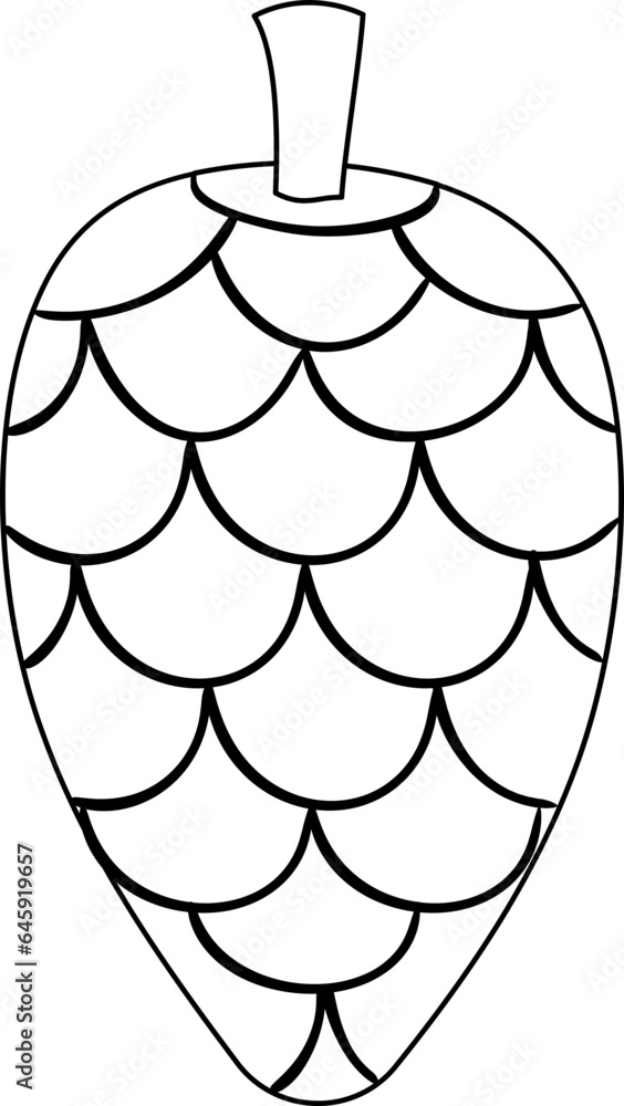 Christmas Pine Cone Icon Christmas Pine Cone Icon