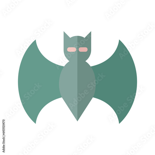 bat nightmare flat icon
