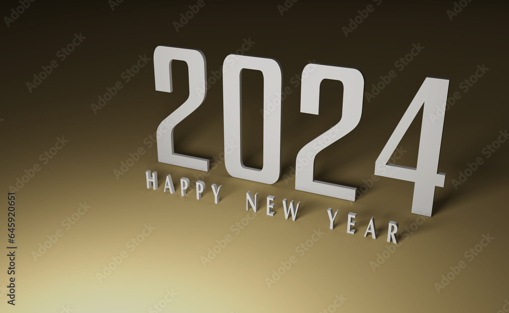 New Year 2024 Creative Design Concept - 3D Rendered Image
New Year 2024 Creative Design Concept - 3D Rendered Image