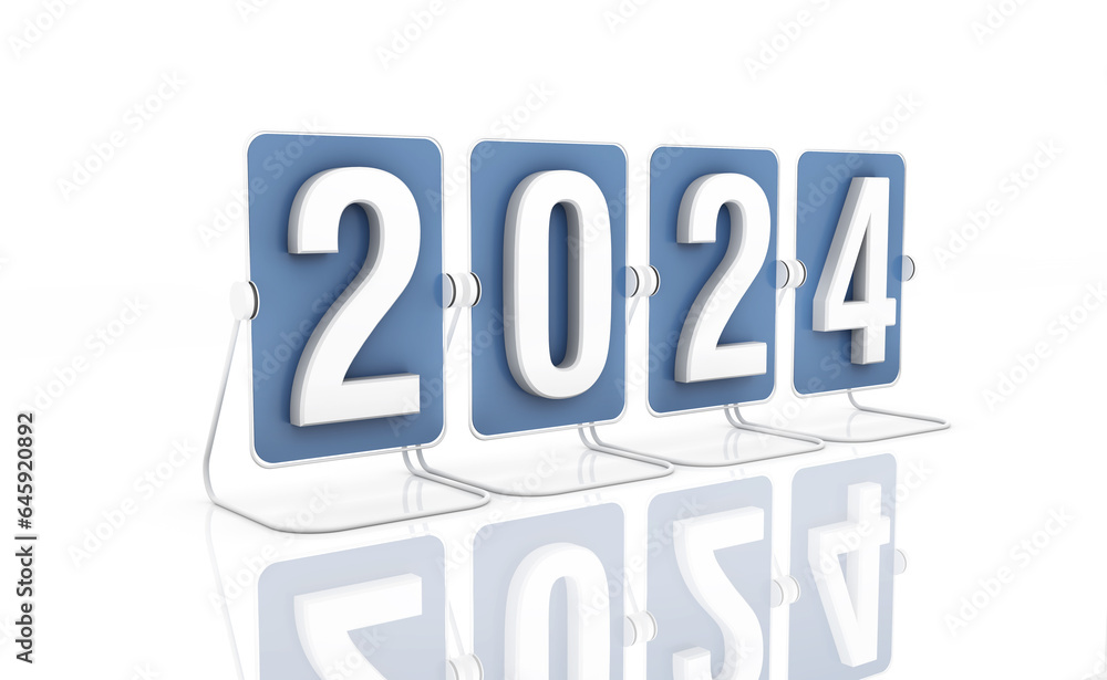 New Year 2024 Creative Design Concept - 3D Rendered Image
New Year 2024 Creative Design Concept - 3D Rendered Image
