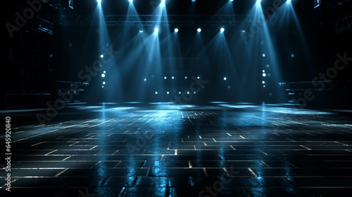 Stage lights spotlights stage background, © Graphicsstudio 5