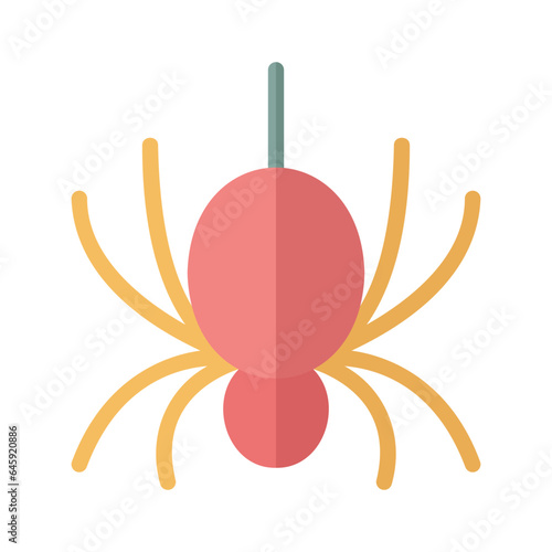 spider halloween flat icon
