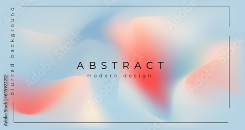 Abstract blurred gradient mesh background in pastels colors for your creative graphic design. Colorful smooth banner template .