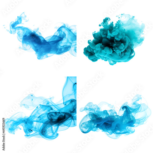 Transparen smoke cloud isolated 