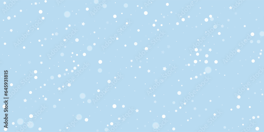 Falling snowflakes christmas background. Subtle