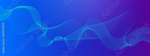 Abstract wavy information technology smooth wave lines background. Design used for banner, presentation, web design, cover, web, flyer, card, poster, texture, slide, magazine, data visualization. © Ahmad Araf