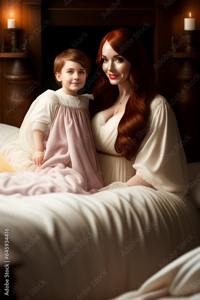 Fototapeta premium parents with child