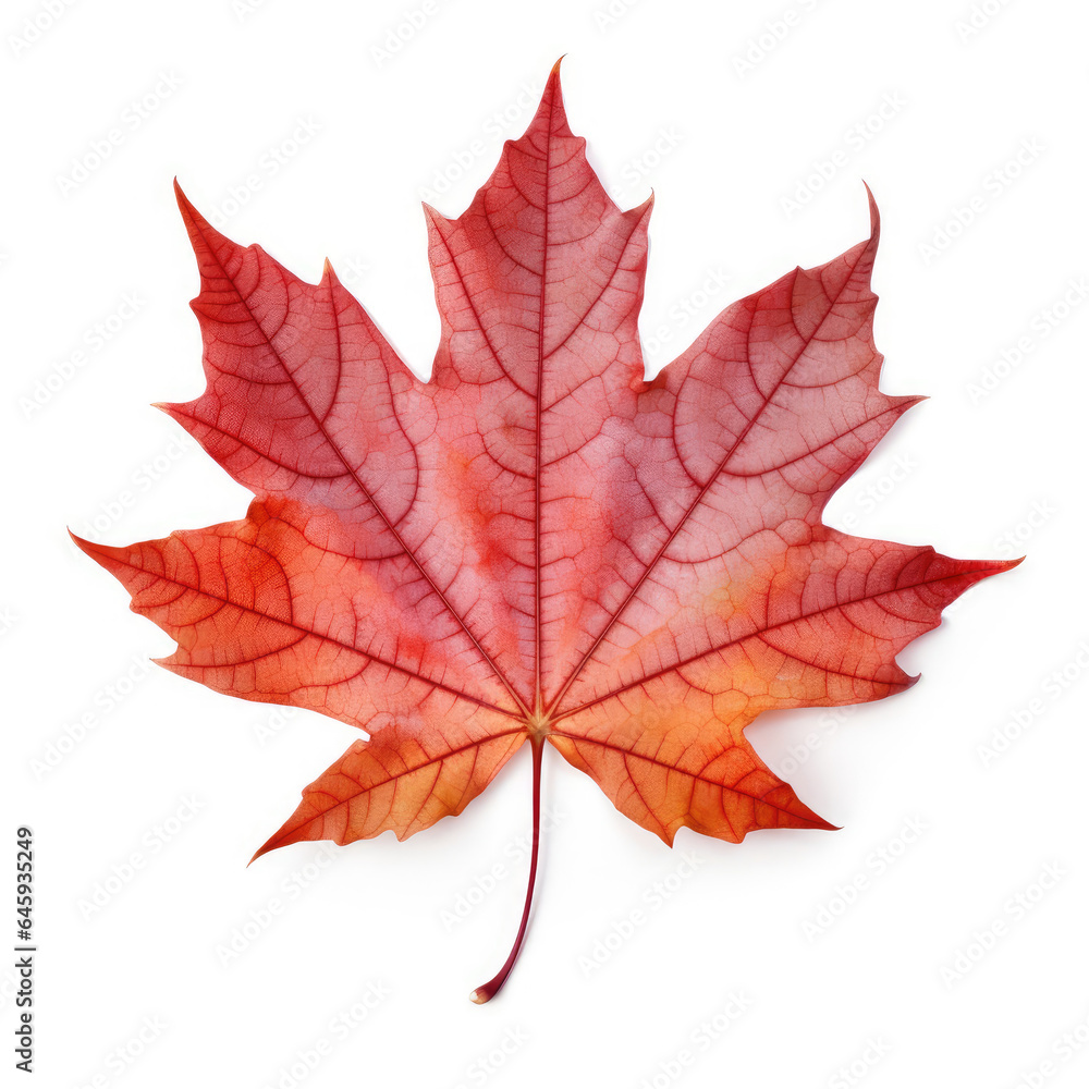 Fototapeta premium maple leaf isolated on white