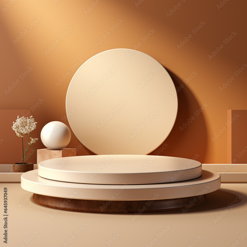 3D Podium sale discount product display 3D Podium sale discount product display