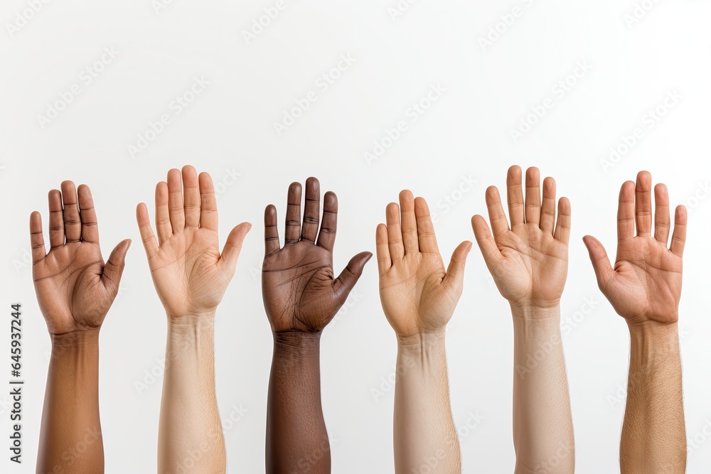 Hands set isolated stock photo in white background Hands set isolated stock photo in white background