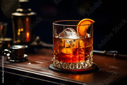 Stylish Old Fashioned Cocktail