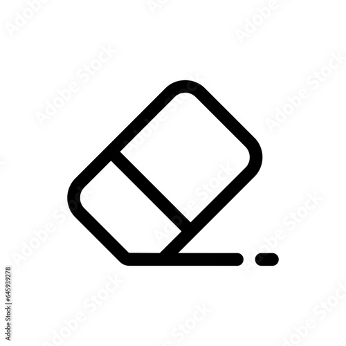 Eraser icon in trendy flat style isolated on white background. Eraser silhouette symbol for your website design, logo, app, UI. Vector illustration, EPS10.