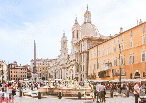 Piazza Navona in the city of Rome