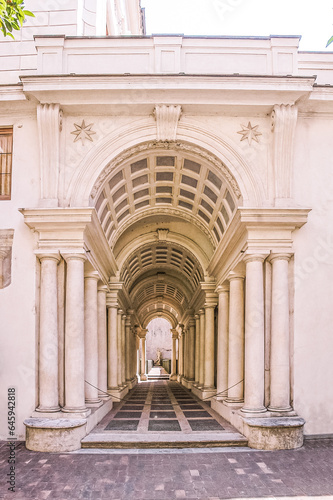 Borromini gallery in Spada palace, city of Rome photo