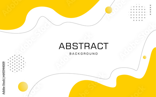 Free Abstract vector yellow and gray colors with modern wavy lines background for banner brochure poster flyer designs and backdrop