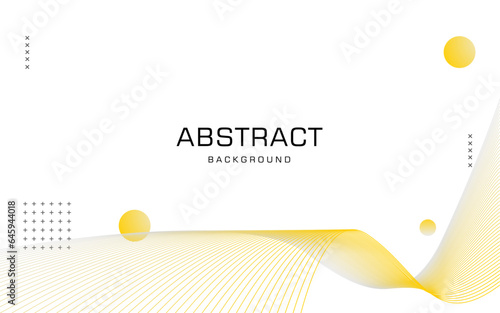 Free Abstract vector yellow and gray colors with modern wavy lines background for banner brochure poster flyer designs and backdrop