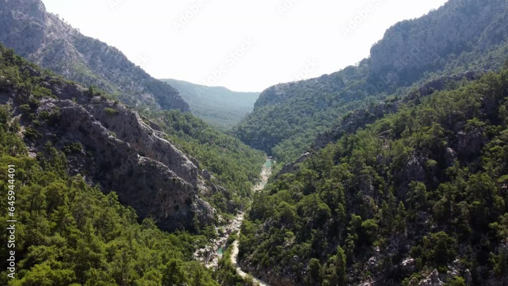 View from the top of the mountain Goynuk Canyon, Kemer, Turkey. View from the top of the mountain Goynuk Canyon, Kemer, Turkey.