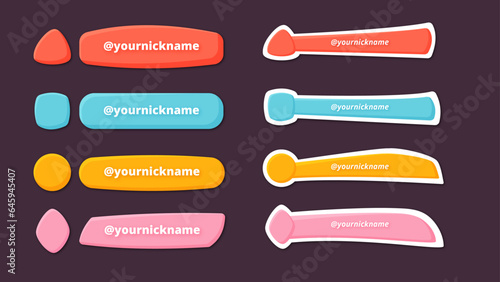 Colorful Retro Lower Thirds Collection. You can change all colors and texts as you wish.